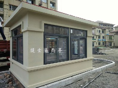 天津津南區，1個(gè)真石漆崗亭，2.78乘3.58
